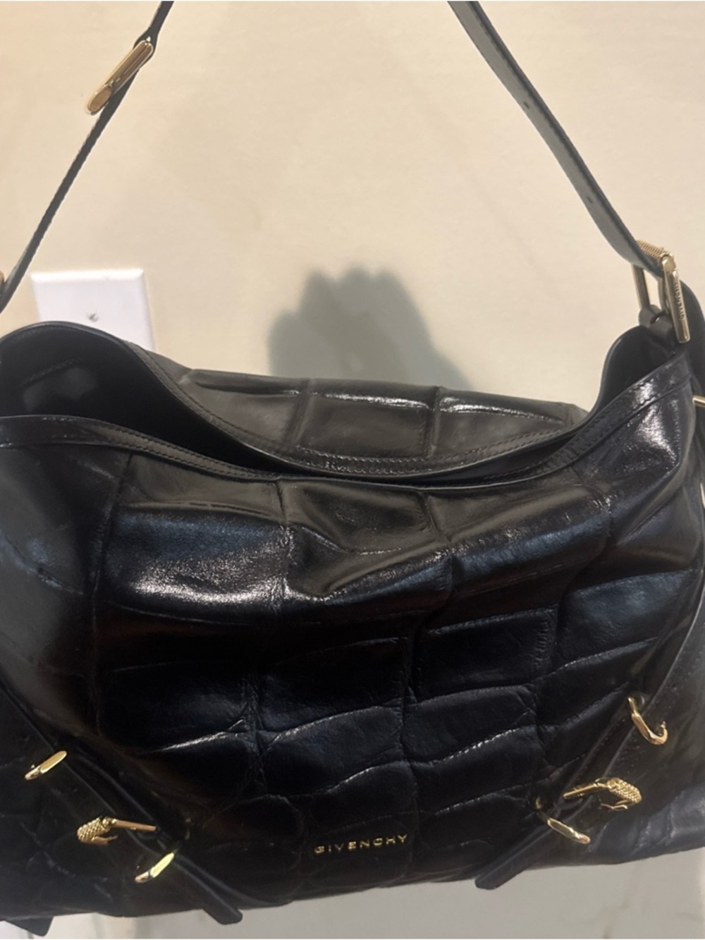 Givenchy Black Quilted Leather Shoulder Bag/Gold Hardware/NEVER USED! DISCOUNTED - Picture 3 of 16